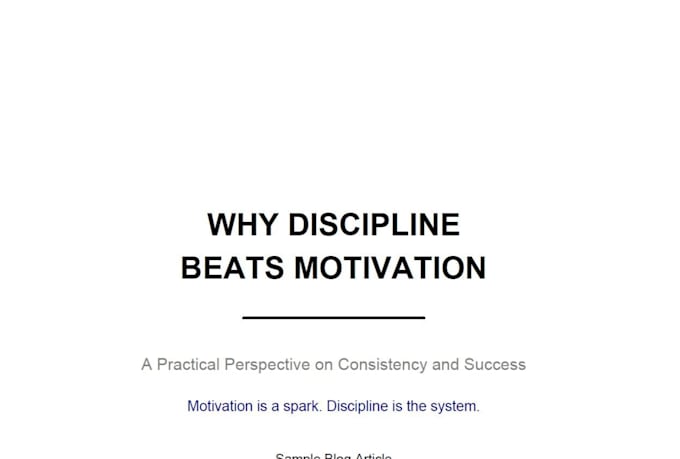 write high quality self improvement blog posts
